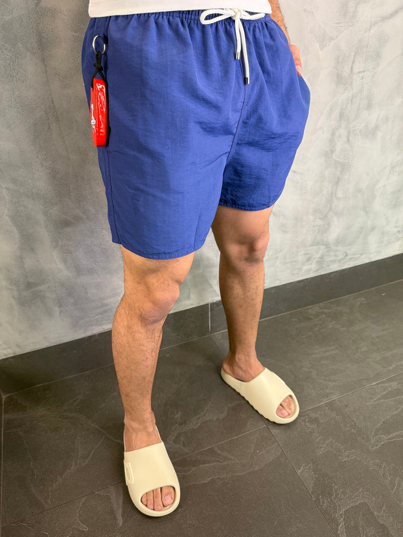 SHORT DE PLAYA LISO PREMIUM RSV AZUL KLEIN