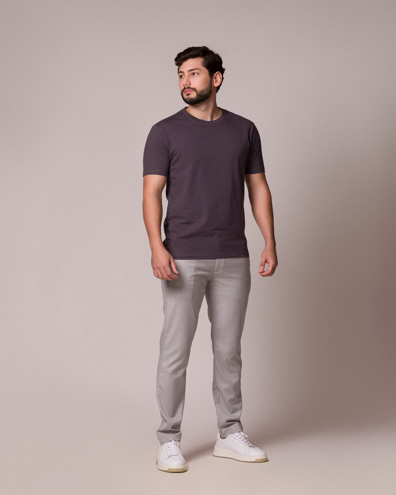 CAMISETA BÁSICA PUNTO H PLOMO