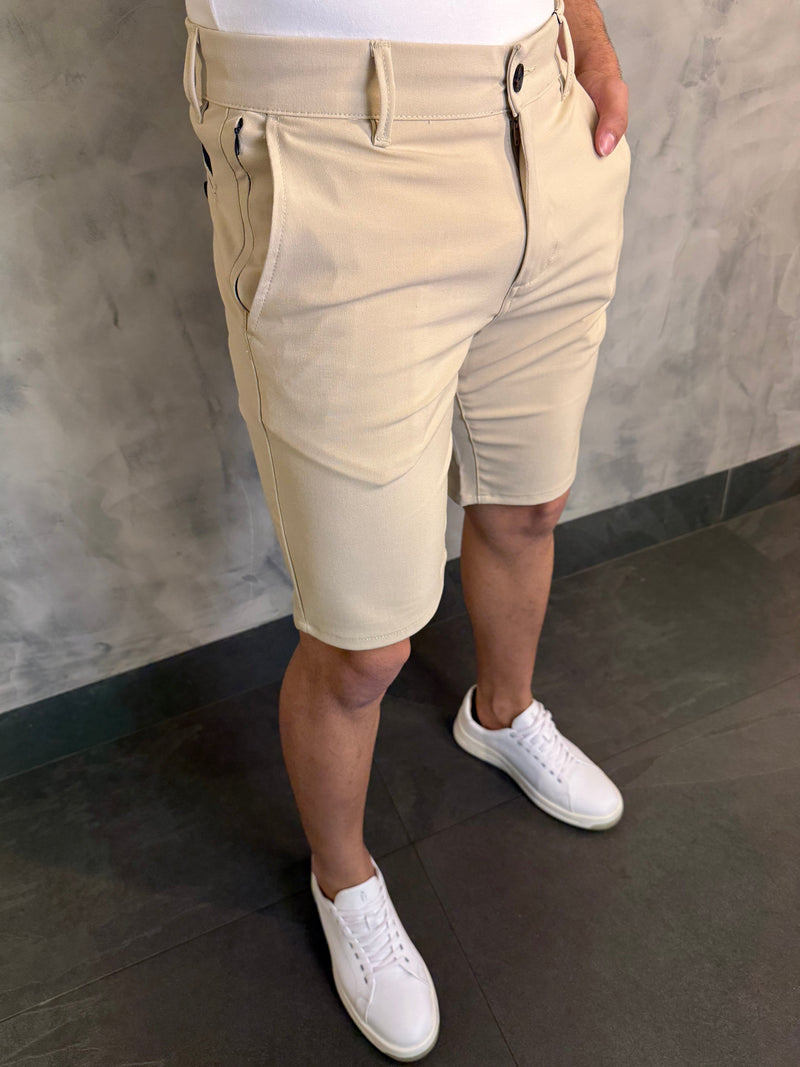 BERMUDA SASTRER JOGGER KINGEJOE BEIGE