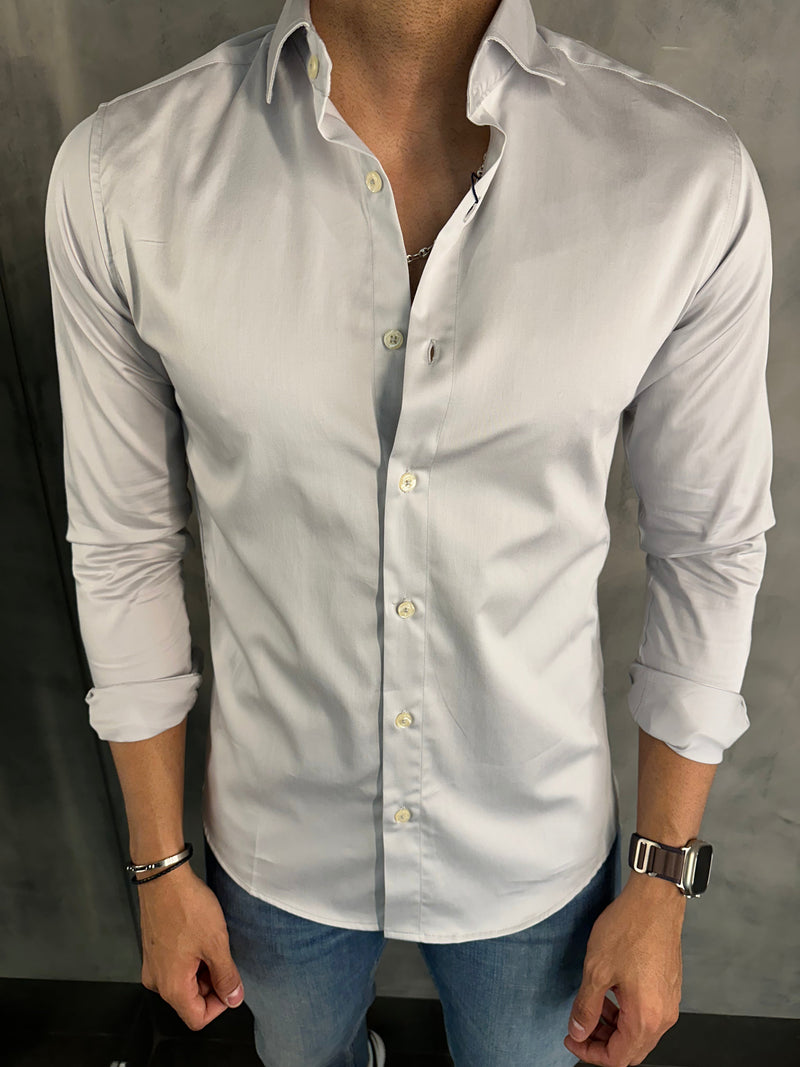 Camisa manga larga Oxing gris