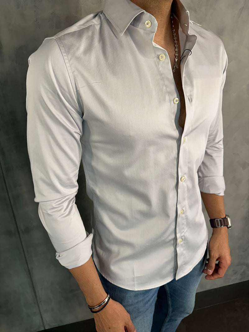 Camisa manga larga Oxing gris